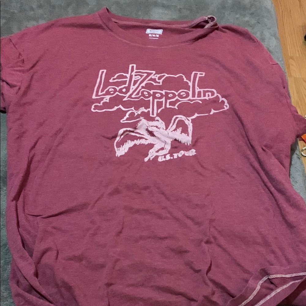 Maroon Short Sleeve Graphic Tee